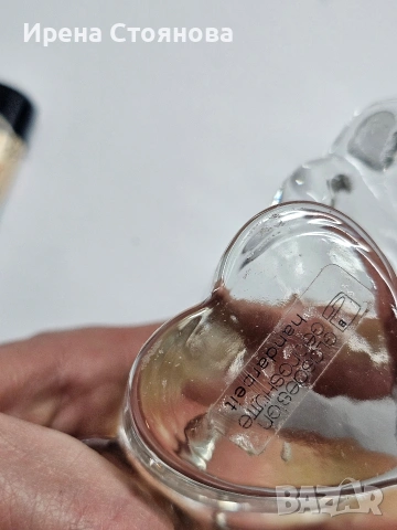 Georgshütte Glasdesign Стъклена поставка с чаена свещ/подгрев за чайник, масивно пресовано стъкло , снимка 2 - Декорация за дома - 53390506