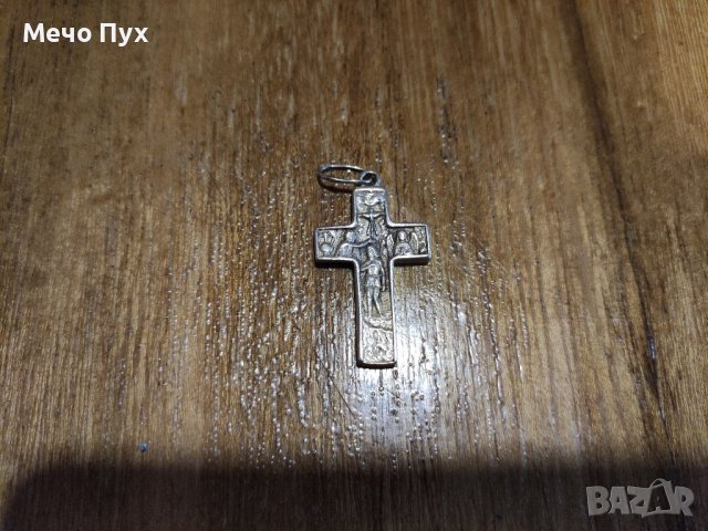 Сребърен кръст , снимка 3 - Колиета, медальони, синджири - 39180146