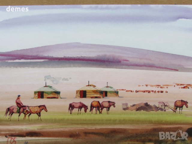 Серия традиционни картини живопис - Монголия, снимка 6 - Картини - 33656643