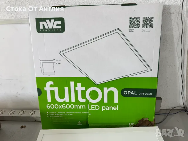 Лампи / Fulton Opal LED Panel 600x600 840 4000K, снимка 3 - Други - 48021826