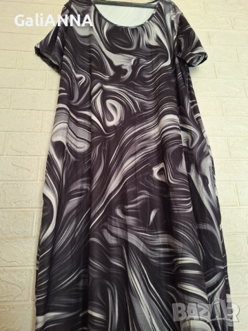 НОВА ДЪЛГА РОКЛЯ ЕФЕКТЕН ДЕСЕН 3XL-4XL