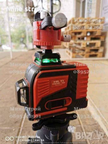 4D ЛАЗЕРЕН НИВЕЛИР Хилти с 16 линии 4 точков Зелен Лазер HILTI 2022, снимка 5 - Измервателни инструменти - 39759582