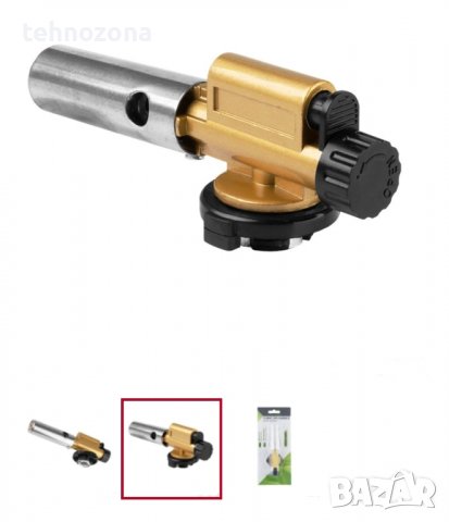 Професионална газова горелка с вградено пиезо запалване, снимка 3 - Други инструменти - 39792626