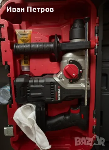 5г. ГАРАНЦИЯ Акумулаторен перфоратор Parkside PKHAP 20-Li D4, снимка 3 - Перфоратори - 50034688