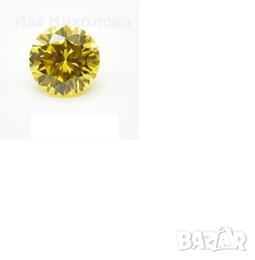 Жълт сапфир 3мм и 14мм