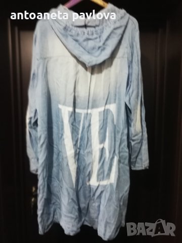 Дънкова спортна рокля -риза, снимка 3 - Рокли - 43046802