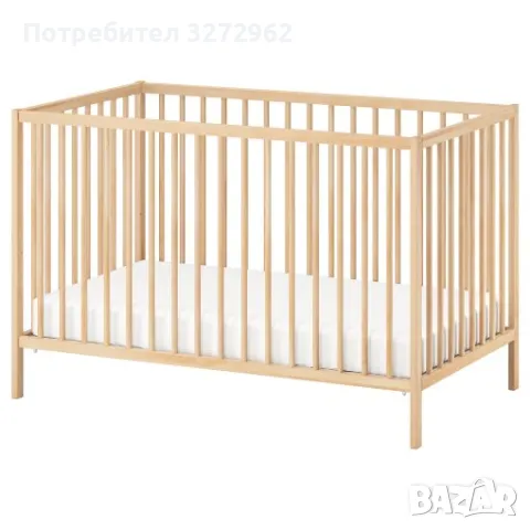 IKEA SNIGLAR бебешко креватче + матрак, снимка 1