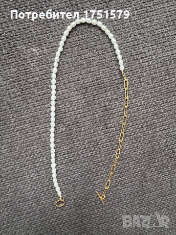 Ново колие с естествени перли, снимка 4 - Колиета, медальони, синджири - 52146949