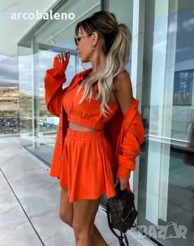 Дамски ежедневен ваканционен комплект от три части INS, 6цвята , снимка 12 - Комплекти - 49863393