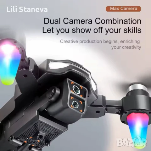 8K Дрон A22, с двойна ESC камера и вграден екран. , снимка 10 - Дронове и аксесоари - 51110381