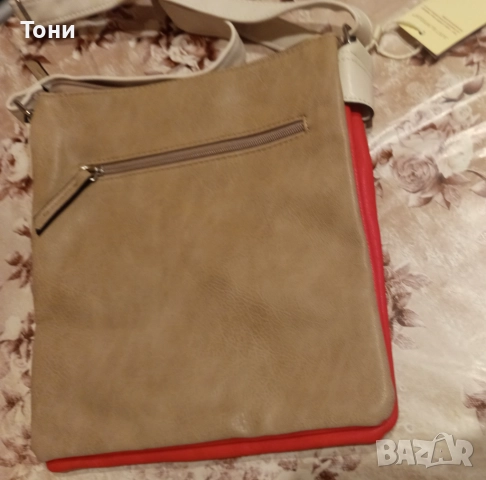 JUST GLAMOUR Нова Кожена Дамска Чанта , снимка 8 - Чанти - 52366712