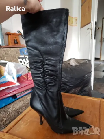 BEBE елегантни ботуши естествена кожа, снимка 2 - Дамски ботуши - 47372248