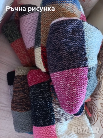 Ръчно плетени меки винтидж одеала, снимка 10 - Други - 48809968