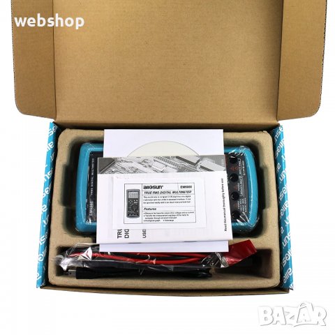 Дигитален Мултиметър ALLО​SUN , Мултицет с интерфейс EM6000 VAC/VDC | AAC/ADC | OHM | F| °C | Hz, снимка 9 - Други инструменти - 38677839