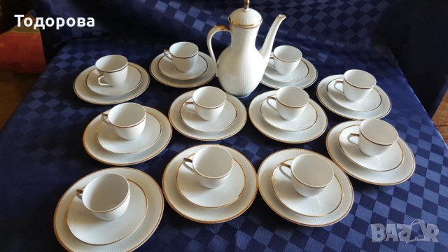Порцеланов сервиз за кафе за 11 персони -Бавария, снимка 2 - Други ценни предмети - 33619908