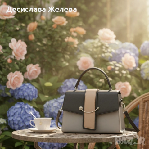 Елегантна дамска чанта в 7 цвята - компактна и стилна за всеки повод, снимка 7 - Чанти - 53396941