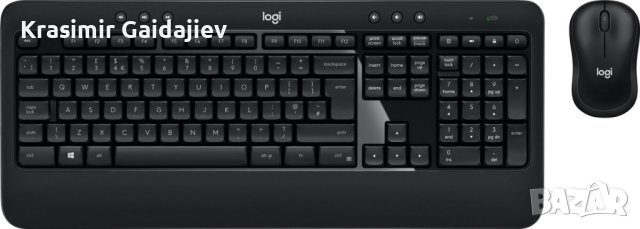 Logitech ADVANCED Combo toetsenbord RF Draadloos QWERTZ – Черен, снимка 1 - Клавиатури и мишки - 43568897