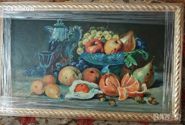 Натюрморт, царска Русия, 20 век, снимка 2 - Картини - 33420471