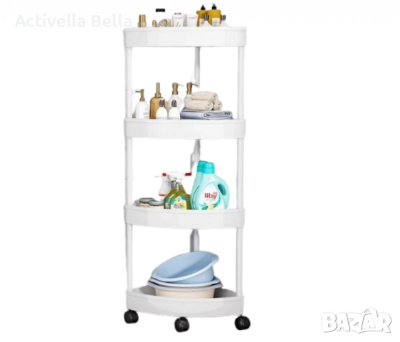 Ъглова въртяща се поставка Corner Storage Rack – максимално използване на всеки сантиметър пространс, снимка 9 - Органайзери - 52562428