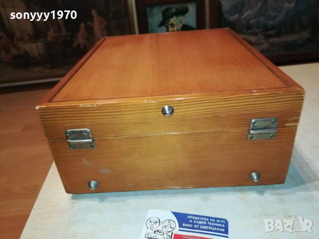 ГРАМОФОН В ДЪРВЕН КУФАР 0512231206, снимка 7 - Грамофони - 43282124