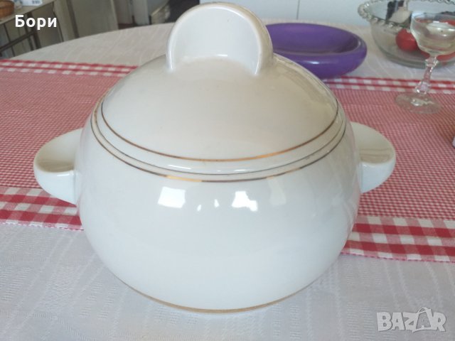 Български порцелан супник купа