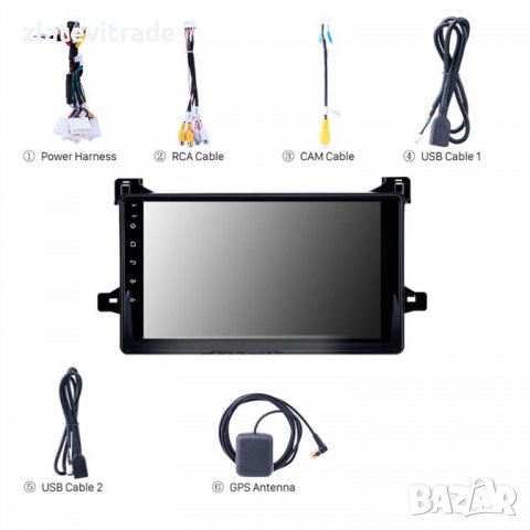 TOYOTA PRIUS 2016-2022 - 9'' Андроид НАВИГАЦИЯ, снимка 3 - Навигация за кола - 38060048