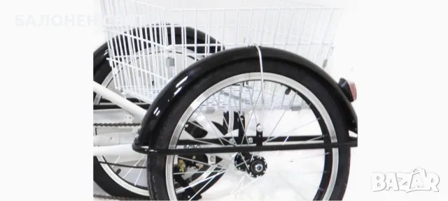 Ново Колело Триколка Велосипед 20 цола, багажен кош 3 спирачки, снимка 4 - Велосипеди - 49093389