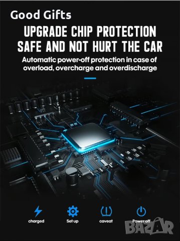 Въздушен компресор 150PSI Помпа за гуми с Интелигентен цифров дисплей 12V, снимка 4 - Аксесоари и консумативи - 43015688