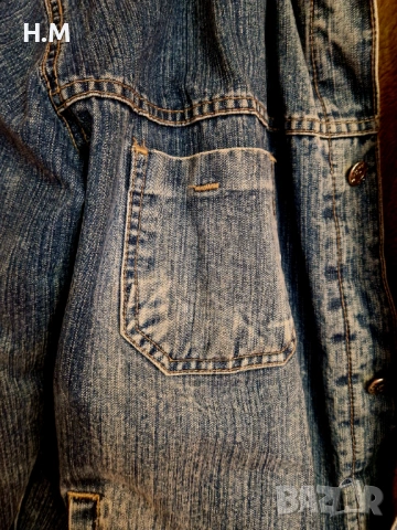 Яке дънкено с подплата , снимка 2 - Якета - 53291629