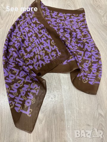 LOUIS VUITTON шал коприна, снимка 4 - Шалове - 40552904