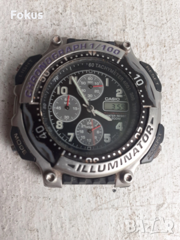 Мъжки часовник Casio Illuminator Chronograph, снимка 2 - Антикварни и старинни предмети - 53366341