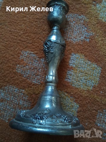 Свещник стар бронзов 42530, снимка 2 - Колекции - 43785695