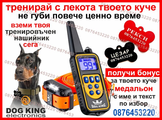 Електронен нашийник за куче, снимка 1 - За кучета - 43209295