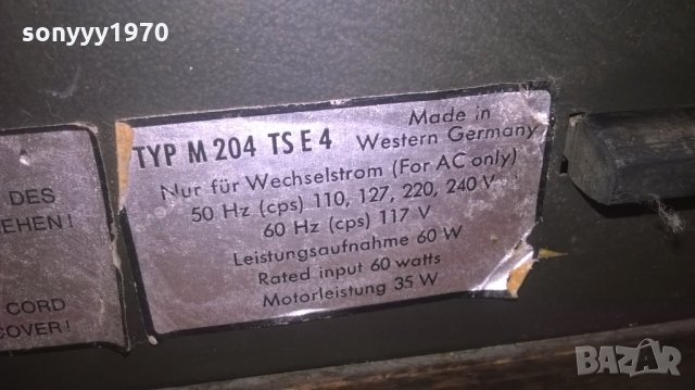 telefunken typ m204 ts e 4-made in western germany, снимка 16 - Ресийвъри, усилватели, смесителни пултове - 27741996