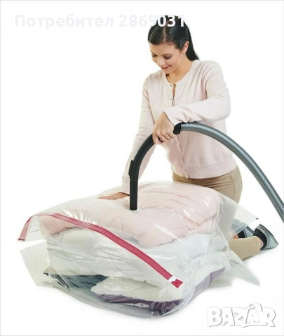 Вакуумиращи пликове за съхранение на дрехи и аксесоари – 50 × 60 cm, снимка 4 - Други стоки за дома - 52729464