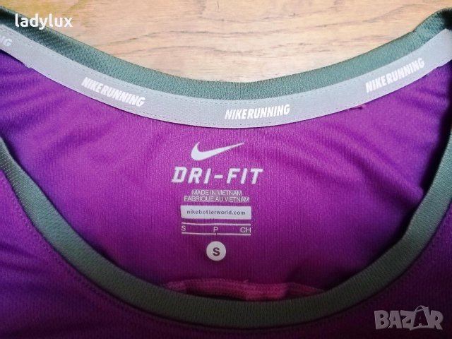 NIKE Dri-Fit Running, Оригинална, Нова, Размер S. Код 2077, снимка 6 - Тениски - 43258730