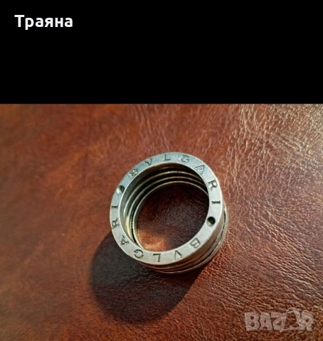 Мъжки сребърен пръстен на марката bvlgary , снимка 5 - Пръстени - 52906642