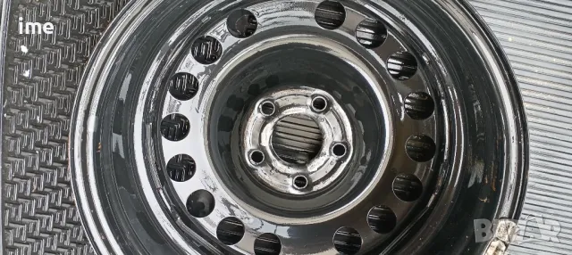 1бр. железна джанта 6.5J16 ET37. 5x110мм. Свалена от Opel Astra H. Внос от Германия., снимка 3 - Гуми и джанти - 49911753