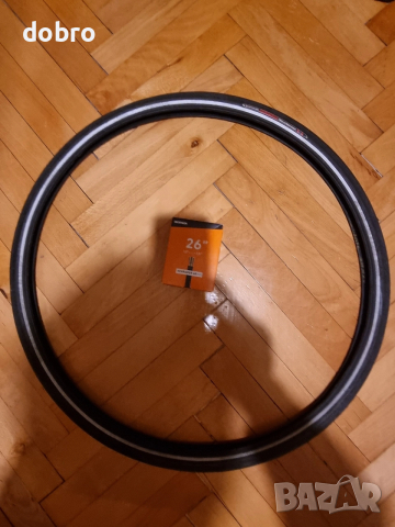 гуми за колело велосипед schwalbe Kevlar maraton slick 35-559 26×1.35, снимка 8 - Части за велосипеди - 53472619