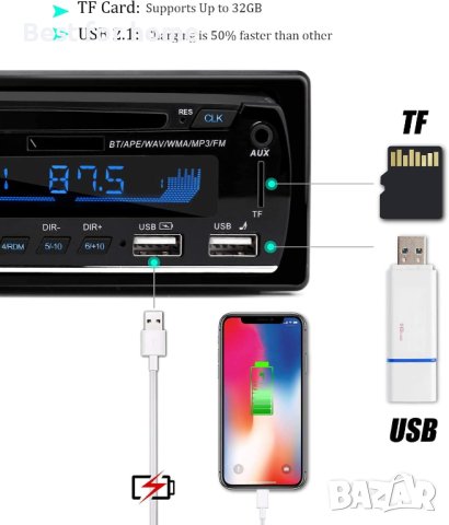 Bluetooth Hands-free MP3 радио за кола CENXINY N1901, снимка 13 - Аксесоари и консумативи - 43681038