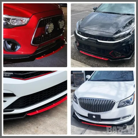 Универсален лип спойлер за предна броня, снимка 5 - Аксесоари и консумативи - 48932689