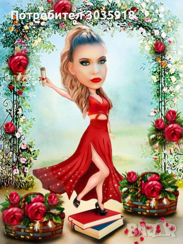  Перфектен подарък, карикатури по ваша снимка, колаж в стил карикатура, портрет,шарж,стилни подаръци