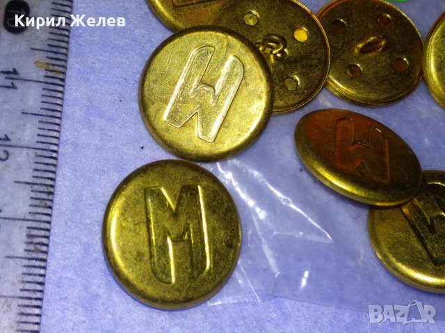 ЛОТ 9 СТАРИ ВИНТИДЖ ПОЗЛАТЕНИ КОПЧЕТА МЕТАЛНИ с БУКВАТА - М - За КОЛЕКЦИЯ ДЕКОРАЦИЯ 17386, снимка 2 - Колекции - 43546041