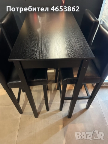 Бар маса и четири стола, снимка 2 - Обзавеждане за заведение - 52467151
