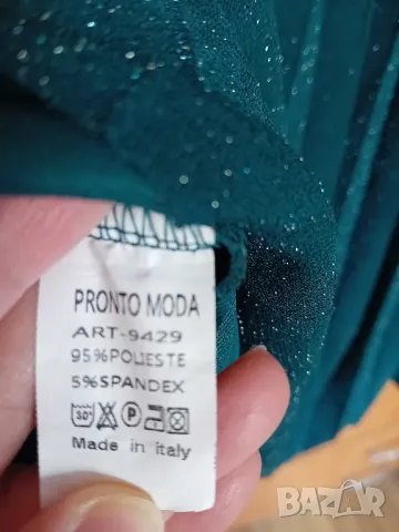 Маслено зелена рокля солей , снимка 5 - Рокли - 49986904