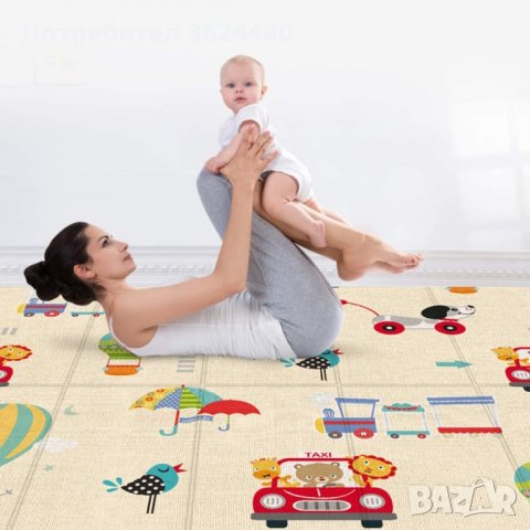 Меко килимче за игра с 2 лица - размери 180х100см., снимка 8 - Други - 40324751
