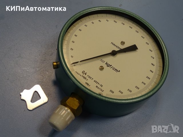 образцов манoметър 11203 100 kgf/cm2 Ø160 mm, снимка 5 - Други машини и части - 35033687