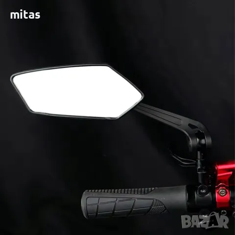 Луксозен комплект странични огледала за велосипед, 150 x 60мм, 360°, снимка 12 - Аксесоари за велосипеди - 48437480