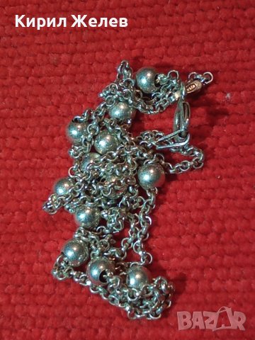 ПОСРЕБРЕНО ИТАЛИАНСКО НЕЖНО ФЕШЪН АРТ КОЛИЕ от БЛАГОРОДНА НЕРЪЖДАЕМА СТОМАНА 40233, снимка 14 - Колиета, медальони, синджири - 43225098