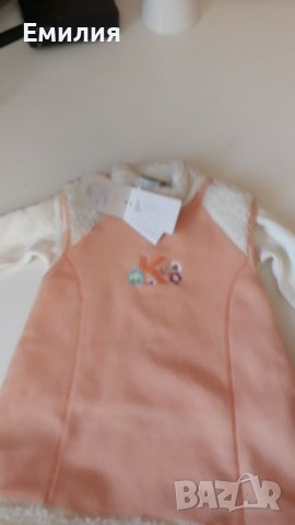 Дебела бебешка зимна рокля 12/18м. , снимка 2 - Детски рокли и поли - 38545277